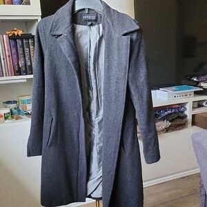Express Gray Trench Coat